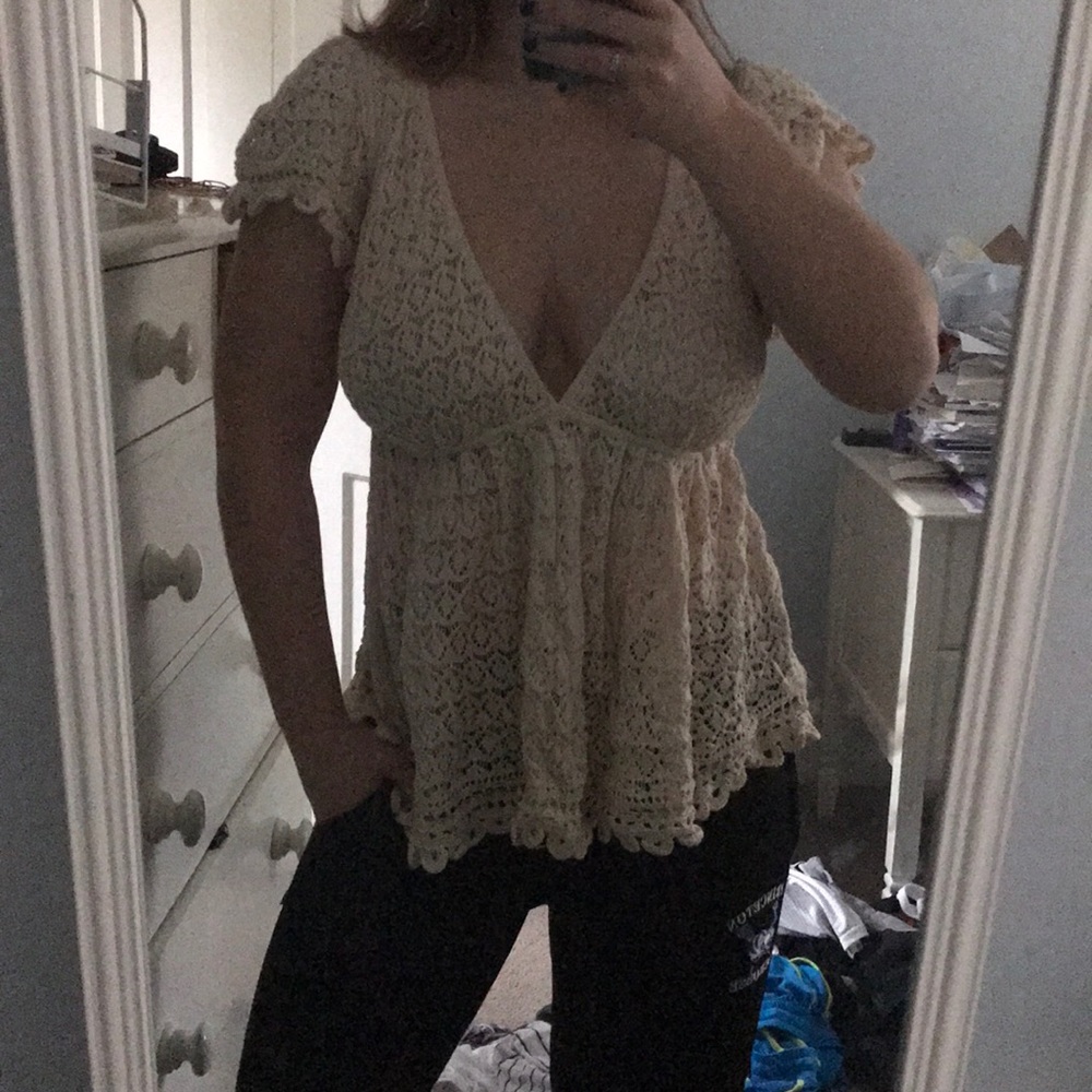catherine malandrino lace top